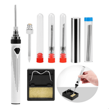 

Digital Soldering Iron Tool Set Cordless Solder Tool Adjustable Temperature Built-In 1300MAh Battery USB Charging B