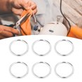 thumbnail image 1 of Metal Rings,50Pcs Metal Rings Sturdy Craft Rings Metal Loop Finest Materials, 1 of 14
