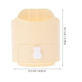 thumbnail image 2 of DEEPCRAFF Rotating Yellow Desk Organizer with Multiple Compartments for Pens, Pencils, and Cosmetic Brush Storage, 2 of 7