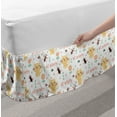 thumbnail image 2 of Nursery Bed Skirt, Pastel Childish Pattern Kittens Butterflies Ladybugs and Flowers, Elastic Bedskirt Dust Ruffle Wrap Around for Bedding Decor, 4 Sizes, Multicolor, by Ambesonne, 2 of 2