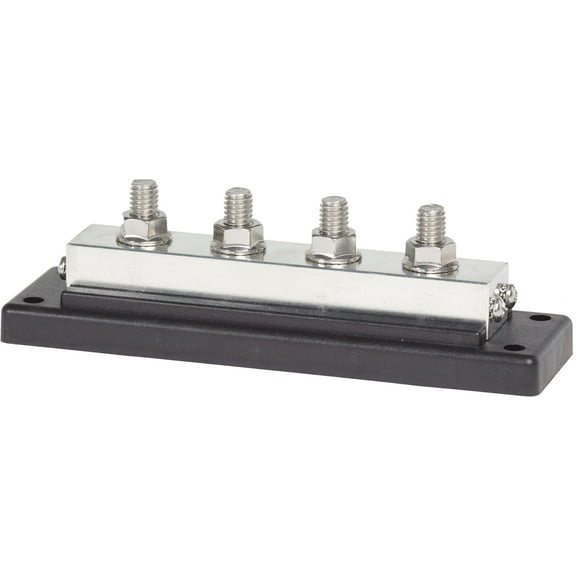 Blue Sea - 2104B-BSS POWERBAR 4 X 3/8-16 STUD TERMINAL (FLM- 5) (1EA)