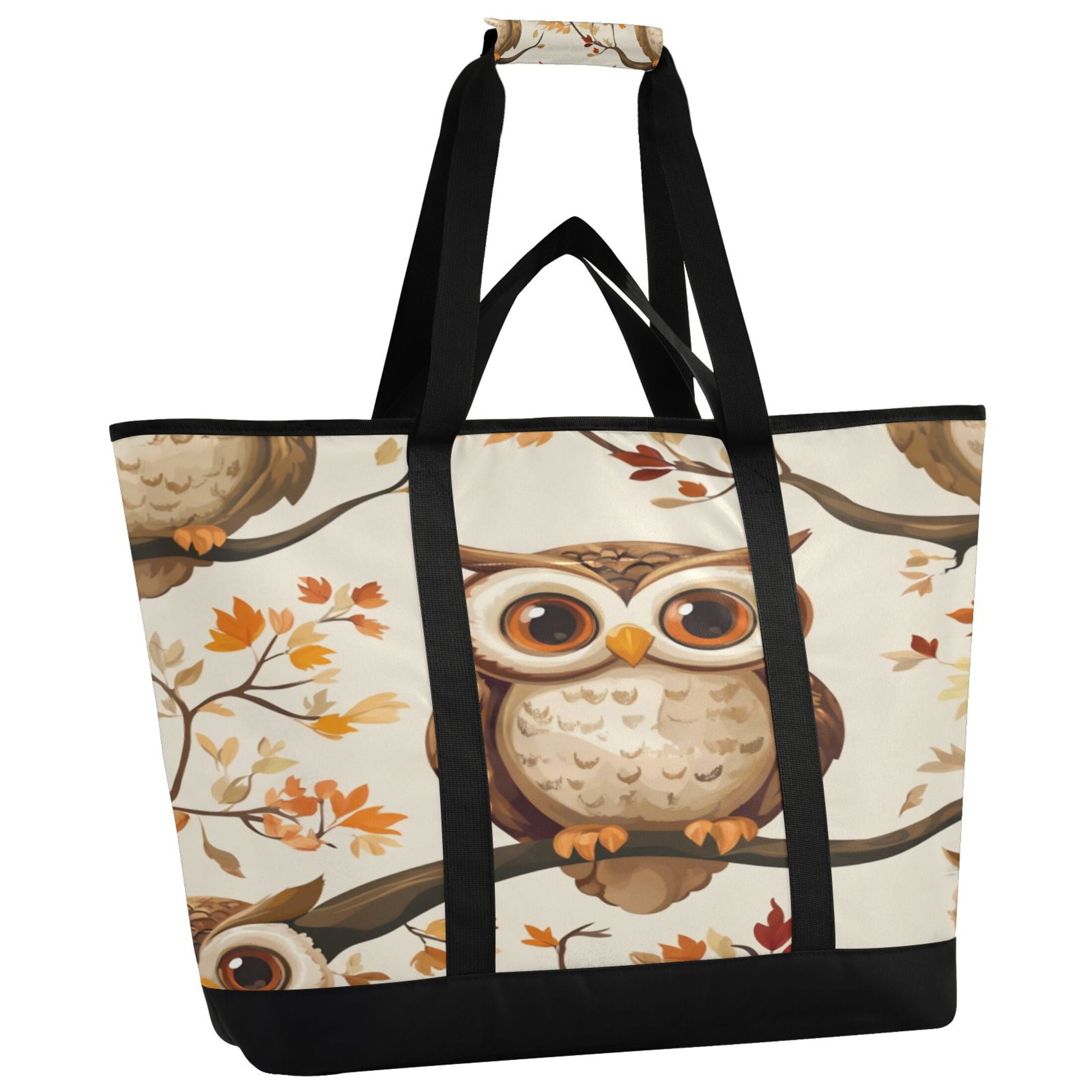 Large Hand-held Ice Pack Picnic Bag Insulation and Refrigeration Suitable for Shopping Picnics and Camping Big-eyed Owl