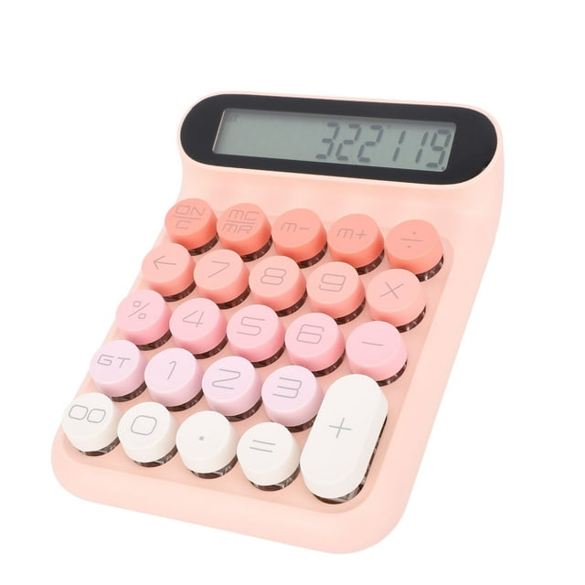 Calculadora de Interruptor Mecánnico, Calculadora de Escrito Con Pantalla Lcd Grande Con Botones Grandes, Calculadora Mecánica Estética para Oficina, Hogar, Escuela, Negocios