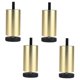 thumbnail image 1 of 4 patas de aleación de aluminio para muebles de bricolaje para el hogar, sofá, mesa de centro, armario, cama. Dorado 12cm, 1 of 7