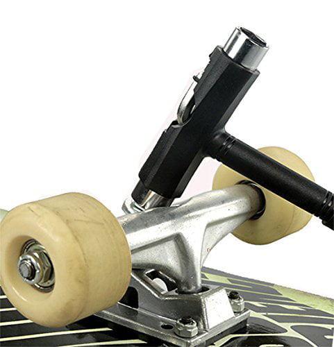 UN3F T-Type Skateboard Tool Ratchet Socket Wrench Kick Scooter Hand Tool Black 