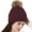 Brown, variant on WREESH Women's Fashionable Knitted Beanie Winter Hat With Cute Wool Ball, Warm Ear Protection, and Woolen Material Black