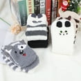 thumbnail image 2 of Peaoy 6 Pairs Fuzzy Socks for Women Girls Cute Animal Crew Socks Winter Warm Socks Slipper Socks, 2 of 8