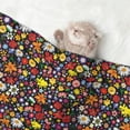 thumbnail image 2 of Yiaed Spring And Summer Flowers Print Dog Blankets-Cat Blanket Washable for Couch Protection,Puppy Blanket, Soft Plush Reversible Throw Furniture Protector-Small, 2 of 8