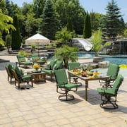 ARDEN Outdoor Deep Seat Cushion Set, 22 x 24, Water Repellent, Fade Resistant 22 x 24, Moss Green Leala