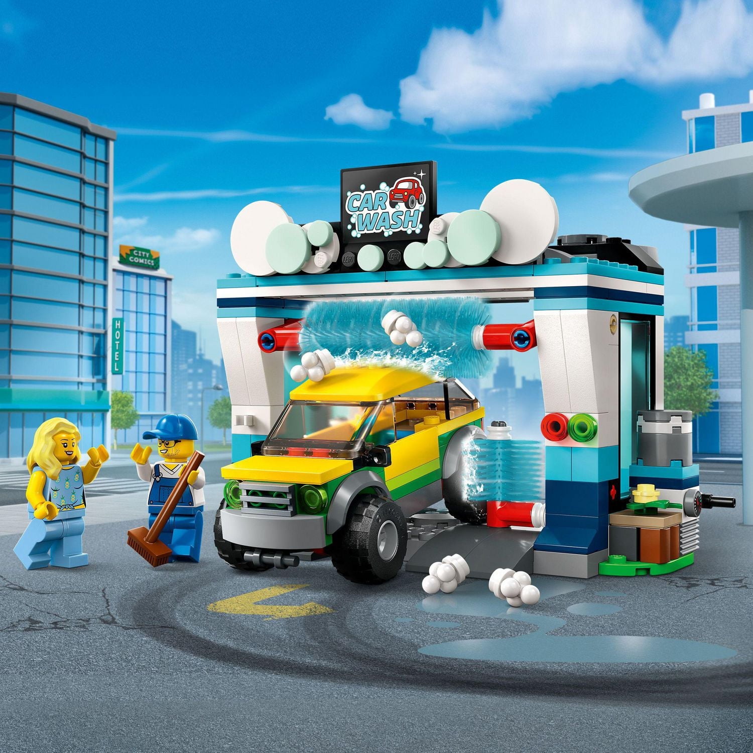 LEGO City Le lave-auto 60362 Ensemble de jeu de construction (243 pièces)