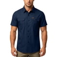thumbnail image 4 of Qiyinn Men's Short Sleeve Tactical Shirts, UPF 50+ Ripstop Military Work Shirts, Breathable Button Down Outdoor Hiking Shirt, 4 of 5