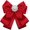 Red, variant on Women's Pre-tied Bowknot Beads Bow Tie Elegant Ribbon Brooch Bow Brooches