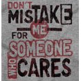 thumbnail image 2 of Mistake Me For Someone Who Cares Plus Size Crewneck Graphic Tee Shirt Brisco Brands 2X, 2 of 5