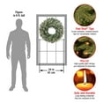 thumbnail image 4 of National Tree 24" Pre-Lit LED Snowy Stonington Fir Artificial Christmas Wreath - Warm White Lights, 4 of 5