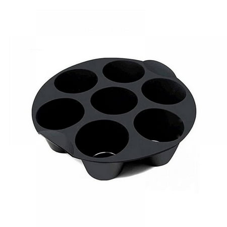 

2 Pack Silicone Muffin Cake Cups 7Cup Non-Stick Muffin Cupcake Tin Tray Baking Mould for 3.5-5.8 L Air Fryer Accessories Chocolate Universal Cake Cups