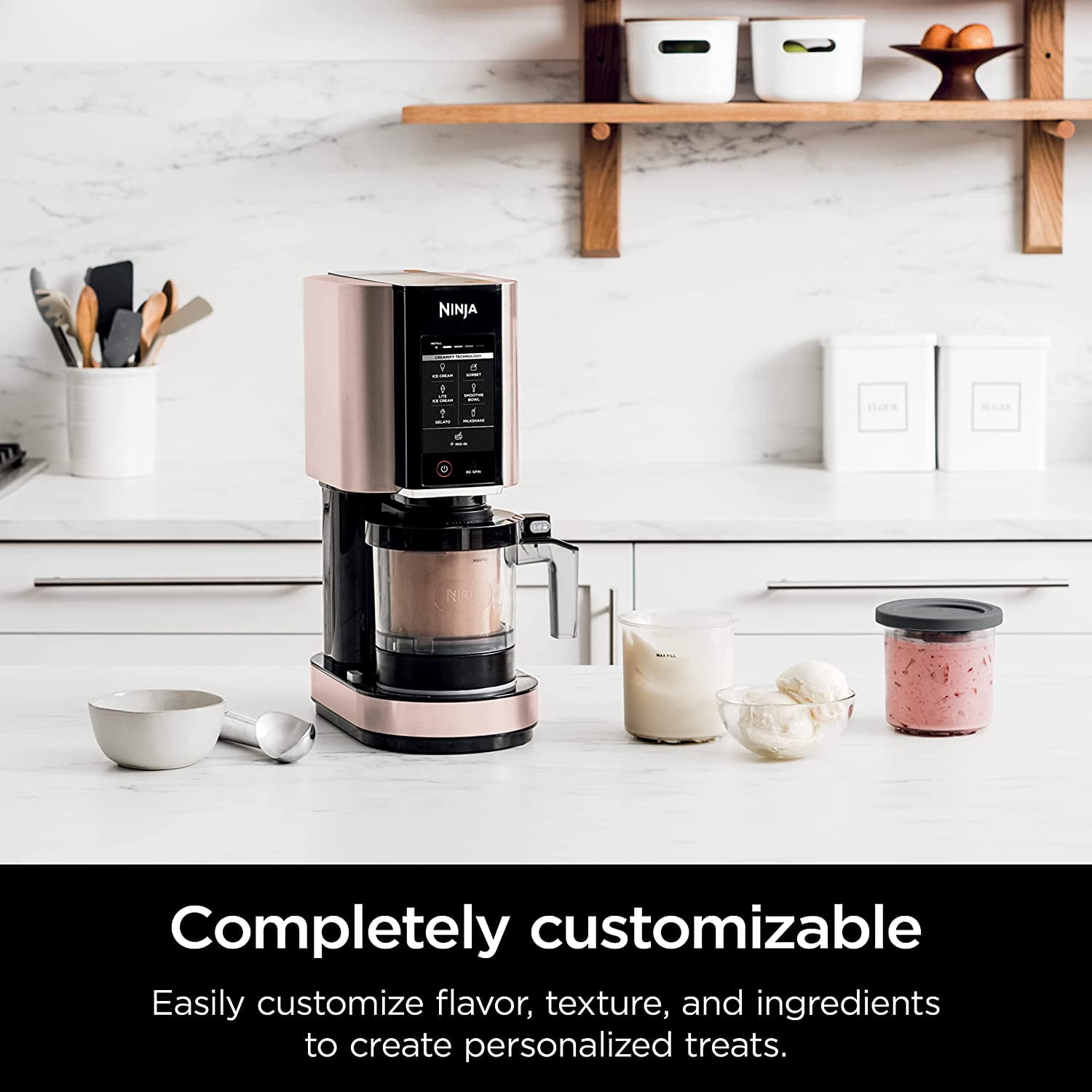 Ninja CREAMi 7-in-1 Rose Gold Ice Cream Maker