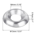 thumbnail image 2 of #8 304 Stainless Steel Cup Washer Countersunk, 200pack Countersunk Finish Washers for Screw Bolt, 2 of 6