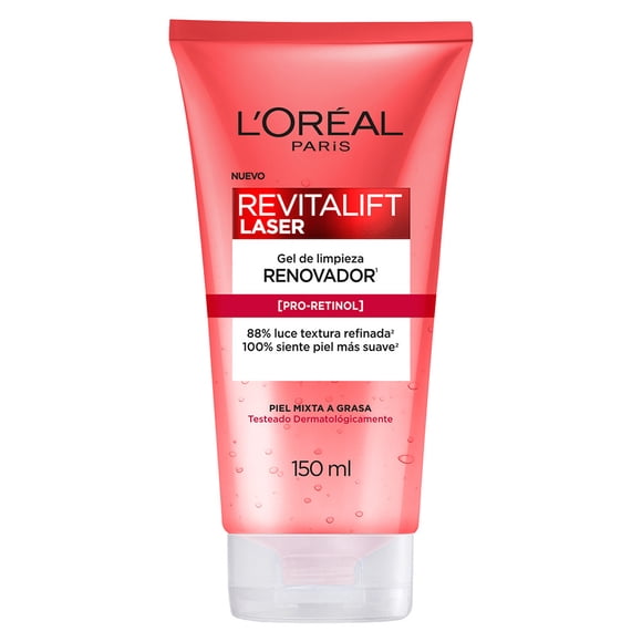Gel Limpiador Facial Anti-Signos Edad Loreal Paris Laser 150ml