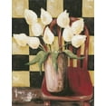 thumbnail image 2 of Reynolds, Jade 26x32 White Modern Wood Framed Museum Art Print Titled - Bright Tulips, 2 of 4