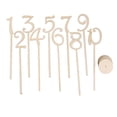 thumbnail image 1 of Números De La Tabla De Forma Palillo De Madera Fijados Con La Base 1.10 Sunnimix Números de la tabla de madera, 1 of 8
