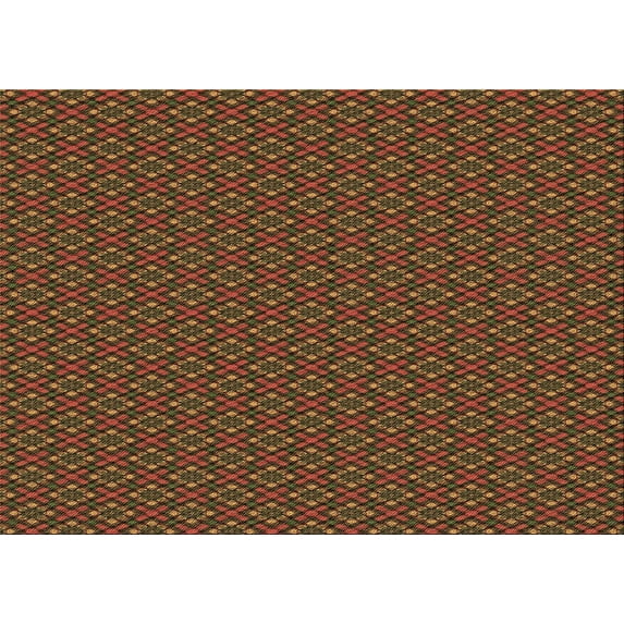 Ahgly Company Machine Washable Indoor Rectangle Transitional Dark Bisque Brown Area Rugs, 7' x 9'