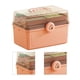thumbnail image 2 of Caja de almacenamiento de medicamentos de 3 capas, caja de medicamentos portátil impermeable a prueba de golpes de gran capacidad para el hogar al aire libre Sakura Pink, 2 of 12