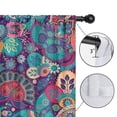thumbnail image 4 of Blackout Kids Curtains,Purple Pioneer Flower and Paisley Pattern Childrens Insulated Curtains Set Of 2,Bedroom Essentials,Toddler Room Decor 42x63in(106x160cm), 4 of 5
