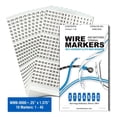 thumbnail image 1 of Libro de marcadores para cables Stranco Inc numerados del 1 al 45, vinilo, 10 páginas, 1 of 4