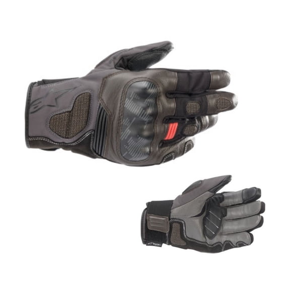 Alpinestars Corozal Drystar Mens Motorcycle Gloves-Black/Brown/Dark Gray-Small
