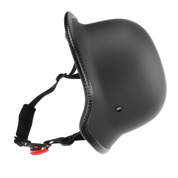 Half Helmet, Light Weight Effective Space Efficient Motorcycle Helmet Wide Applicability for Snowmobiles Matte Black L