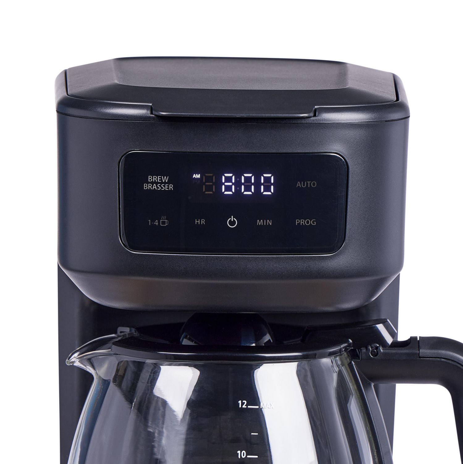 Mainstays Programmable 12 Cup Coffee Maker with Touchscreen, Black, Mainstays 12 Cup Programmable Black