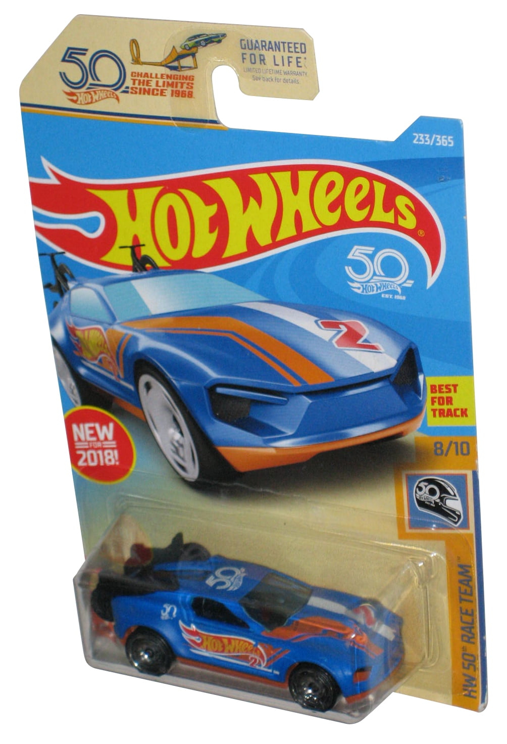 Hot Wheels HW Race Team 3/10 (2017) White & Blue Mad Propz Plane