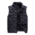 thumbnail image 1 of Men's Down Vest Maple Leaf Print Winter Warm Outdoor Activity Lightweight Insulated Jacket, 1 of 9