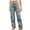 Blue, variant on Timegard Denim Pants for Women High Waist Straight Leg Streetwear Cargo Jean Pants with Pockets Fall Fashion