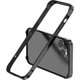 thumbnail image 1 of Funda rígida delgada con marco de aluminio y parachoques de metal para iPhone 15 Pro (iPhone 15 Pro de 6,1"), color negro, 1 of 3