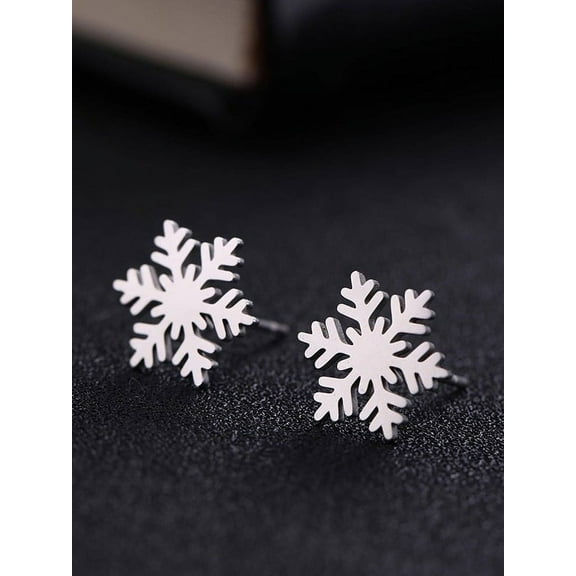Fashion Snowflake Stud Earrings Christmas Earrings