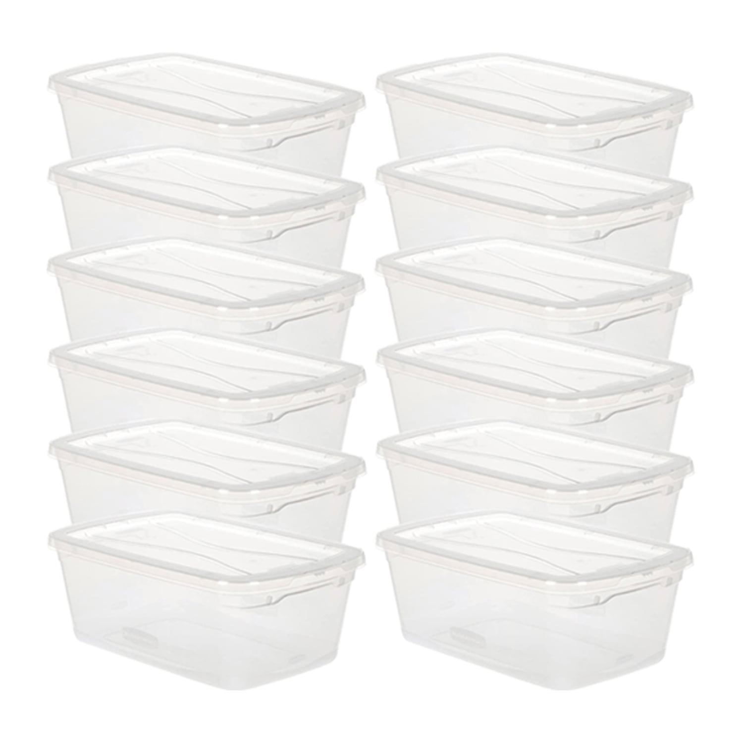 Rubbermaid Cleverstore 30 Quart Plastic Storage Tote Container w/ Lid (12  Pack), 1 Piece - Gerbes Super Markets