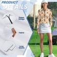 thumbnail image 6 of Yuyamidu Gingerbread Man Long Sleeve Golf Shirts for Woman Athletic Tennis Shirts Christmas Workout T-shirts Lightweight Pullover Golf Clothes Size XS, 6 of 8