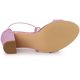 thumbnail image 5 of Sandalias De Tacón Cuadrado Correa Cruzada Con Purpurina Para Mujeres Púrpura 37, 5 of 6