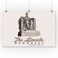 thumbnail image 3 of Washington, DC, The Lincoln Memorial (24x36 Giclee Gallery Art Print, Vivid Textured Wall Decor), 3 of 3