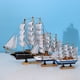 thumbnail image 4 of Venta de fábrica mediterránea, adornos de velero, simulación de navegación suave, pequeño barco de madera, ventana del hogar, vitrina de vino, decoración nórdica, 4 of 5