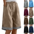 thumbnail image 7 of Zpzdpjkx Women’s 5 Inch Casual Shorts with Pockets Elastic Waist Pull-On Bermuda Shorts for Women Gray M, 7 of 7