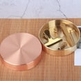 thumbnail image 2 of Bandeja de latón 2 uds Perfecl forma retro almacenamiento de escritorio 10 cm 14 cm color oro, 2 of 8