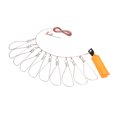 thumbnail image 4 of Fish Wire Rope Lock, Detachable Dry Quickly Reduce Twisting 5m Steel Wire Fishing Lock Buckle  For Shore 10 Buckles, 4 of 8