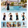 thumbnail image 4 of ANFERRY Girls One Piece Swimsuit Boyleg Zipper Athletic UPF50+ Bathing Suit, Sizes 7-16, 4 of 7