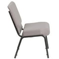 thumbnail image 6 of 4 Pk. 21'' Wide Gray Dot Fabric Stacking Church Chair - Silver Vein Frame, 6 of 7