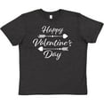 thumbnail image 3 of Inktastic Happy Valentines Day with Arrows Youth T-Shirt, 3 of 5