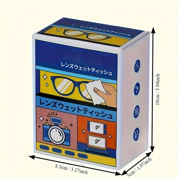 200pcs PreMoistened Glass Cleaning Wipes, Multipurpose Screen & Lens Cleaner, No Battery Required, Non-Electric, For Living Room & Kitchen Use