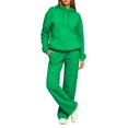 thumbnail image 5 of Sweat Suit Women Cute Comfortable Hoodie and Sweatpants Set | Track Suits for Women Set Resort Cute Y2k Petite Sets for Women 2 Piece for Trip Walking Travel Green XXL, 5 of 5