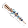 thumbnail image 2 of Delicate Hair Clip Vintage Flower Design Barrettes Alloy Large Duckbill Clip, 2 of 7
